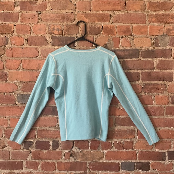 Baby Blue Italian Cashmere Sweater - Picture 4 of 4